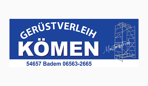 Gerüstverleih Kömen Badem - Sponsoren - Musikverein Herforst